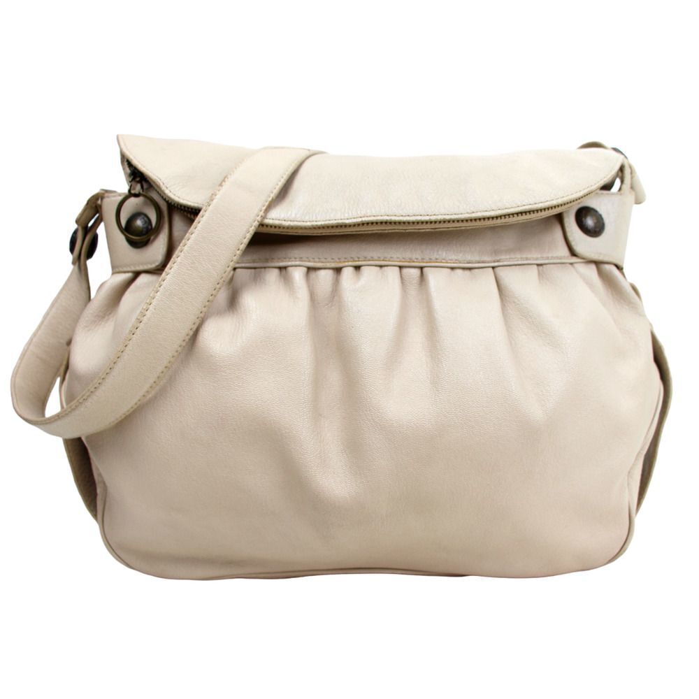 Marc Jacobs Cream Leather Crossbody Bag